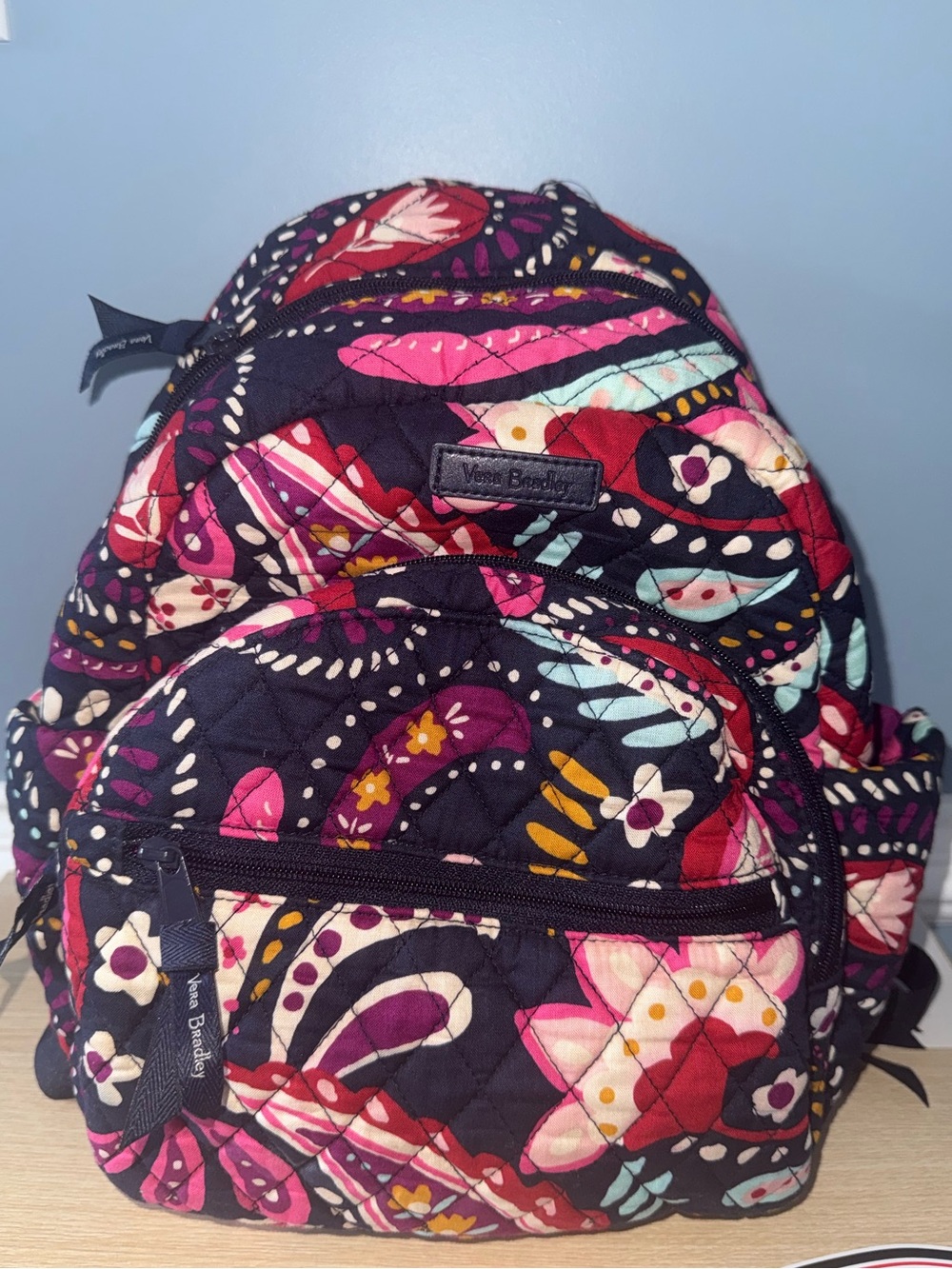 Vera Bradley Mini Campus Backpack Quilted Floral Paisley !